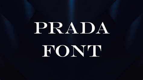 prada font free